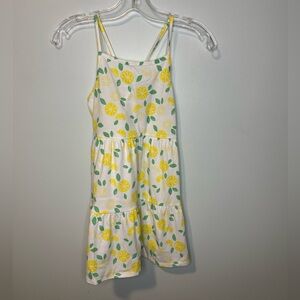 Cat & Jack Lemon Slice Dress - White and Yellow